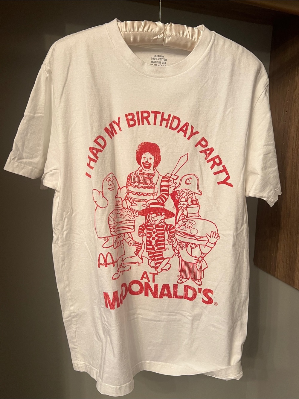 McDonald's White & Red Birthday Party Graphic Tee
